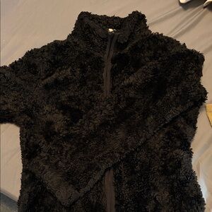 Cozy Black Fuzzy Jacket